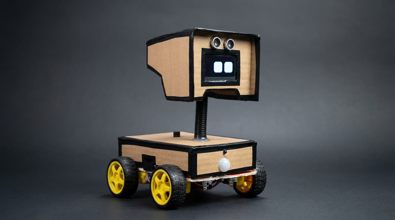 Coco Robot Arduino smart car prototype with wheels and front sensors