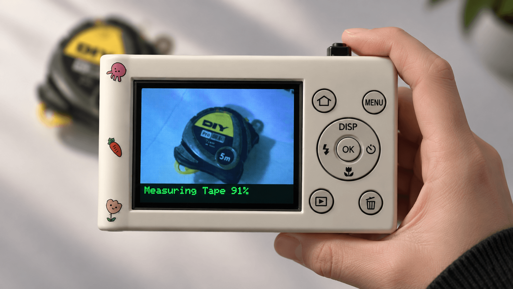 Conan AI Cam displaying measuring tape
