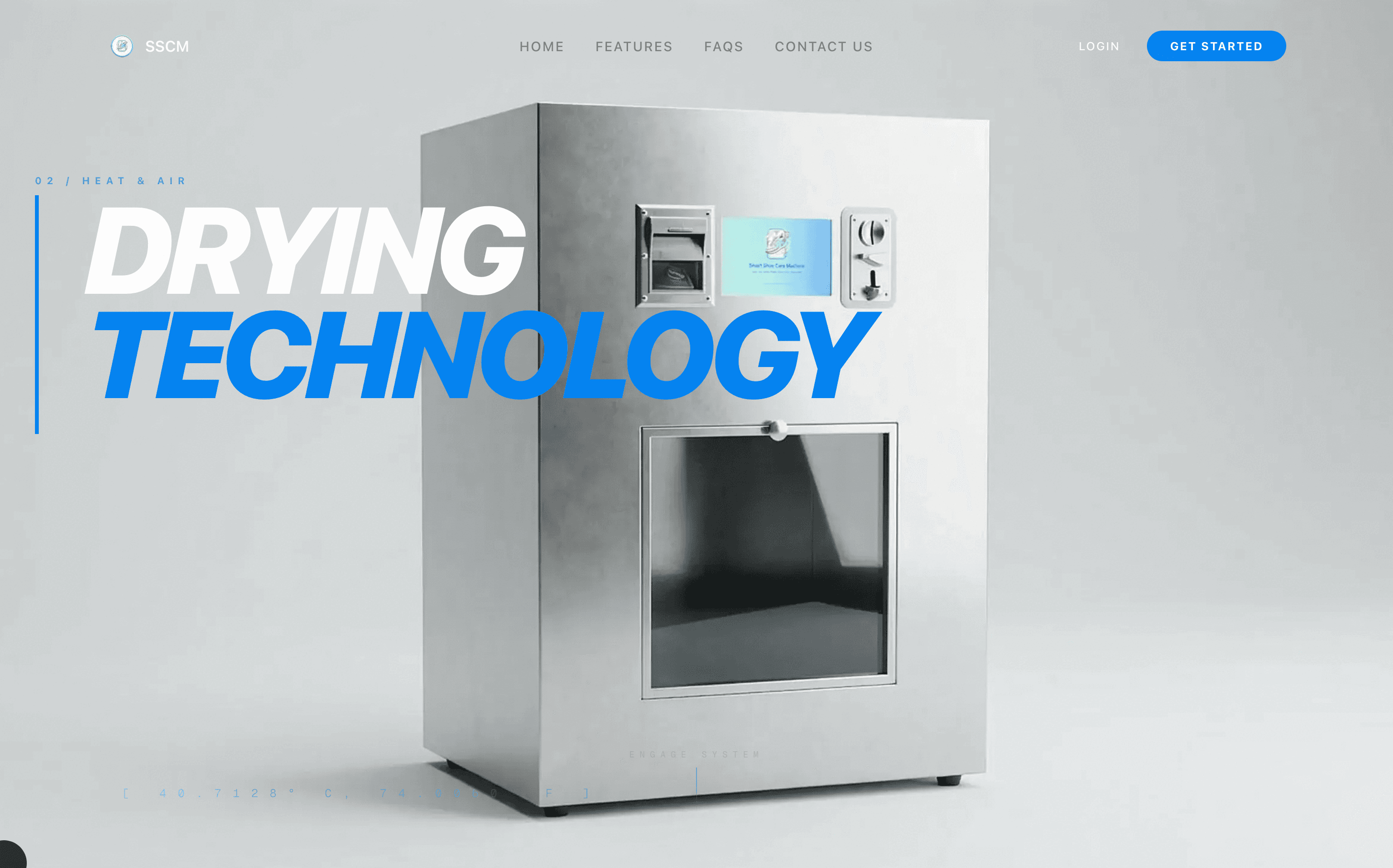 Smart Shoe Care landing page, view 2